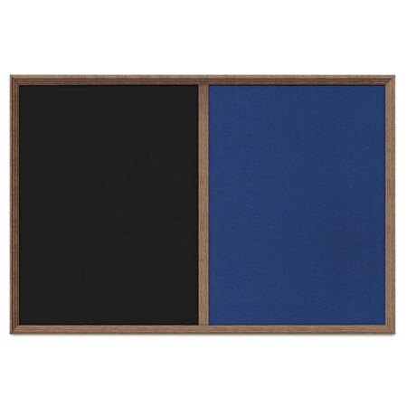 Enclosed Corkboard,1 Door,24x36,4 Fra